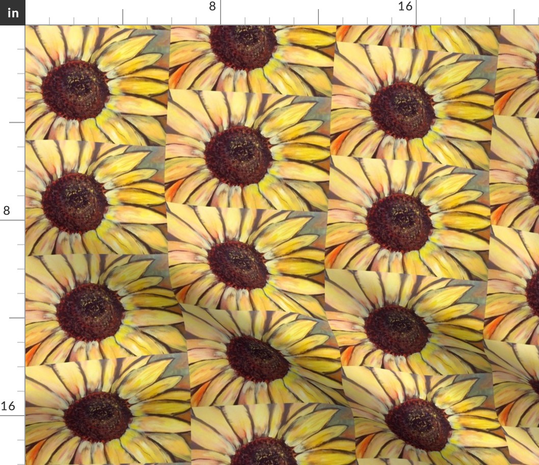 small sunflower pattern