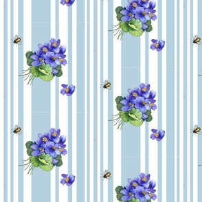 violets variation on blue stripe