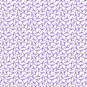 small scale epilepsy ribbon scattered ditsy on white