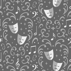 Theater Damask (silver)