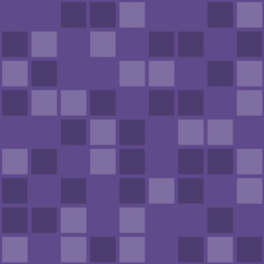 Jumbo Mosaic Squares in Shades of Ultra Violet Purple