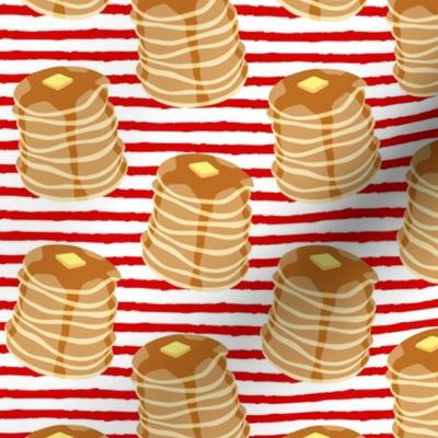 Pancake stacks - red stripes  - LAD19