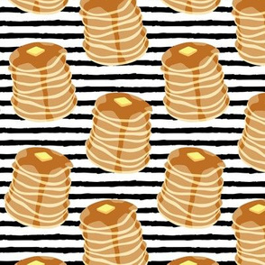 Pancake stacks - black stripes  - LAD19