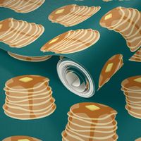 Pancake stacks - teal  - LAD19