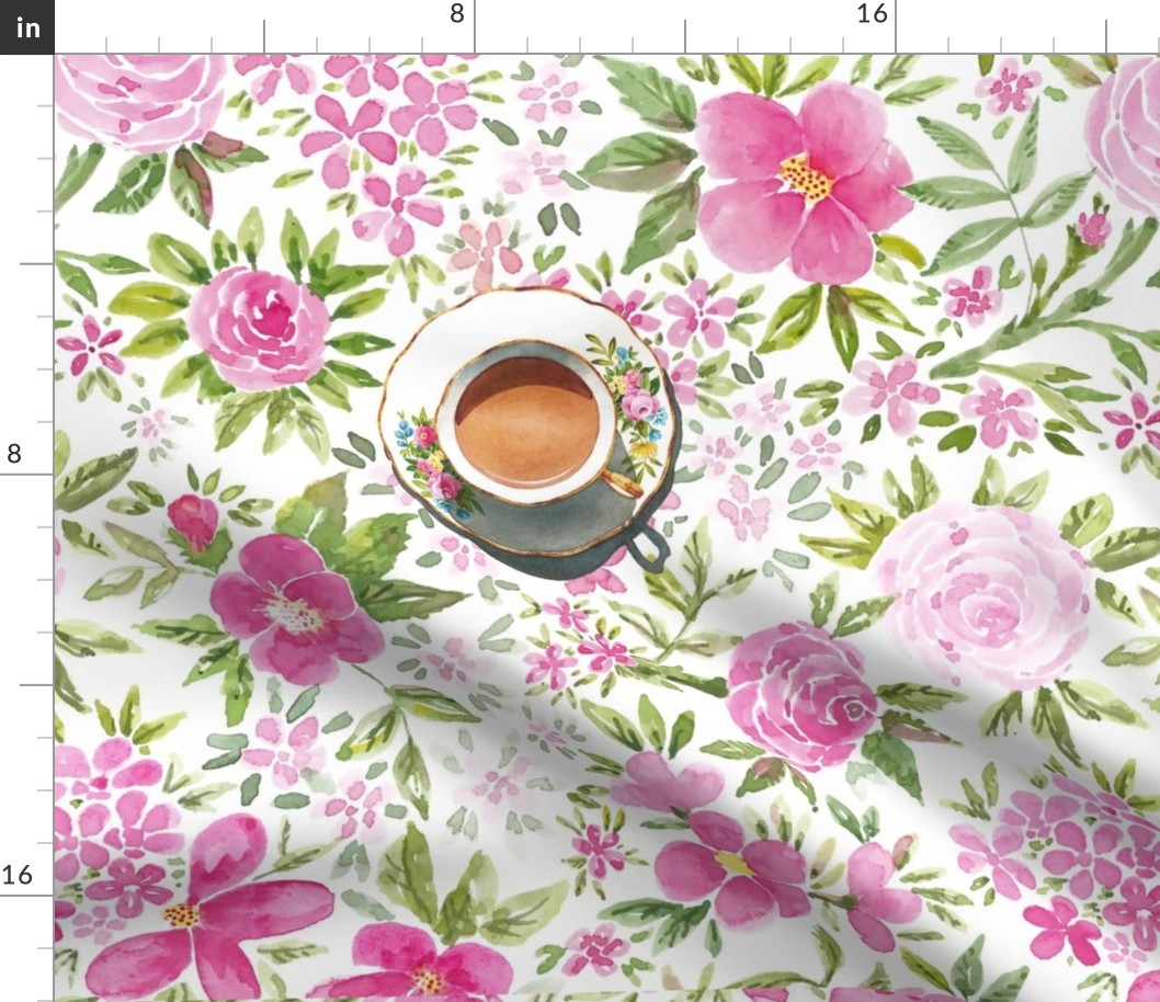 Tea Room Tablecloth in Soft Pink