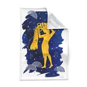 Zodiac Tea Towel - Aquarius