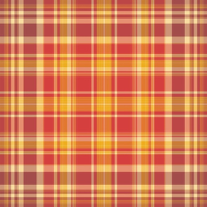 Autumn  Coordinated Plaid for Original Ikat Pattern 3,4,5&6