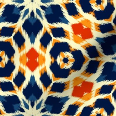 Autumn  Original Ikat Pattern 1