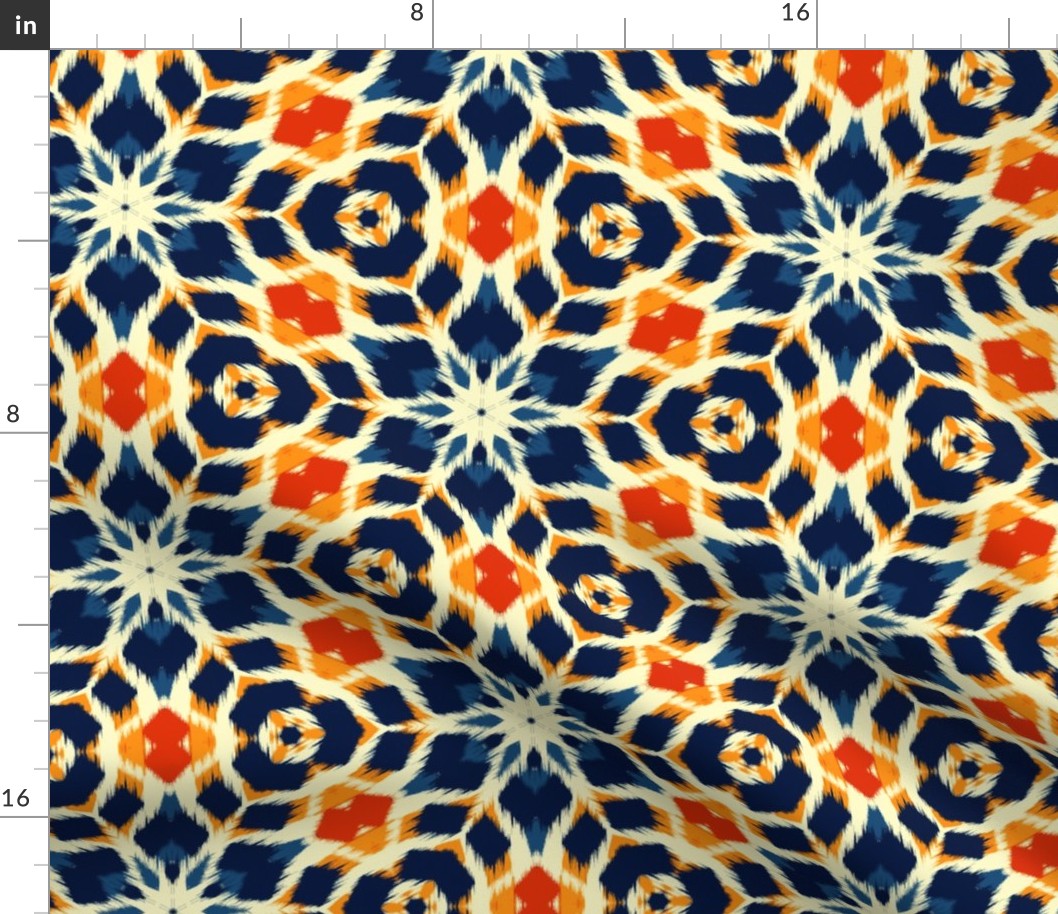 Autumn  Original Ikat Pattern 1