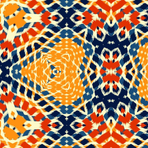 Autumn Original Ikat Pattern 2