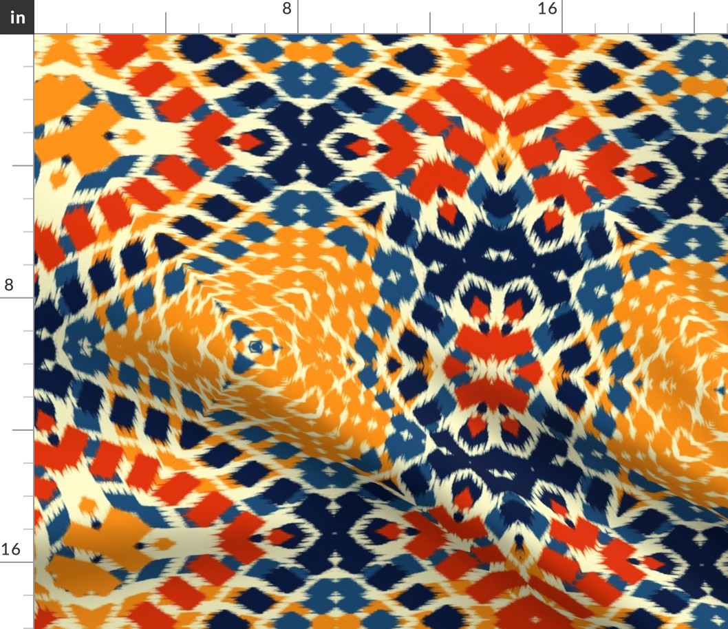 Autumn Original Ikat Pattern 2
