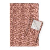 Trendy minimal animal print abstract giraffe spots and dots winter pink rust copper brown