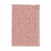 Trendy minimal safari animal print abstract giraffe wild life spots winter autumn pink copper rust