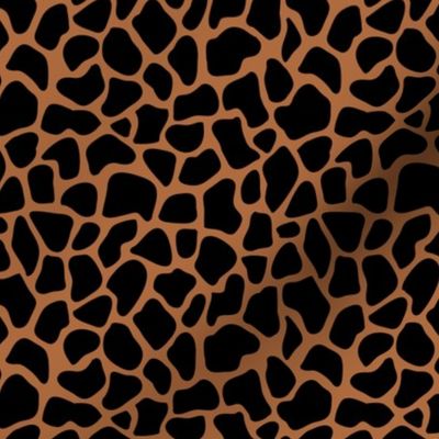 Trendy minimal safari animal print abstract giraffe wild life spots winter autumn monochrome black rust brown