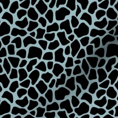 Trendy minimal safari animal print abstract giraffe wild life spots winter autumn black and blue