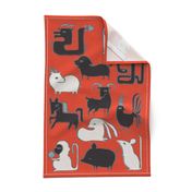 Chinese Zodiac Tea Towel