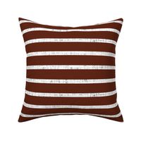 white linen + mahogany stripes