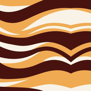 Golden brown tiger stripe