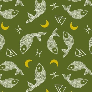 Pisces Moon on Khaki