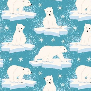Polar Bears with Ice and Snow (Large scale)