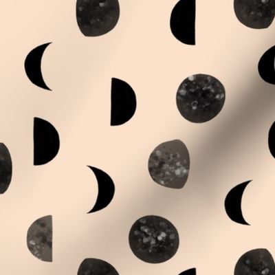 speckled black moon phases // petal
