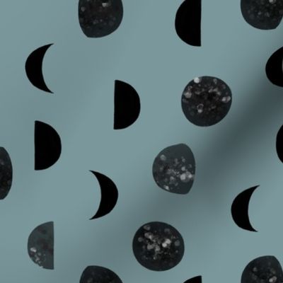 speckled black moon phases // colonial