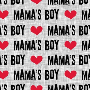 (large scale) Mama's boy - valentines day fabric C19BS