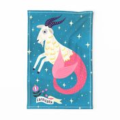 Capricorn Zodiac Tea Towel