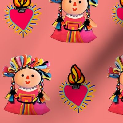 Mexican Dolls and Sacred Hearts  