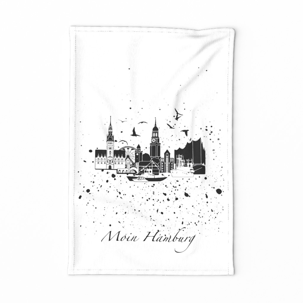 Hamburg tea towel