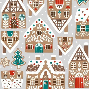 GingerBread Village / Light Grey / Small Scale