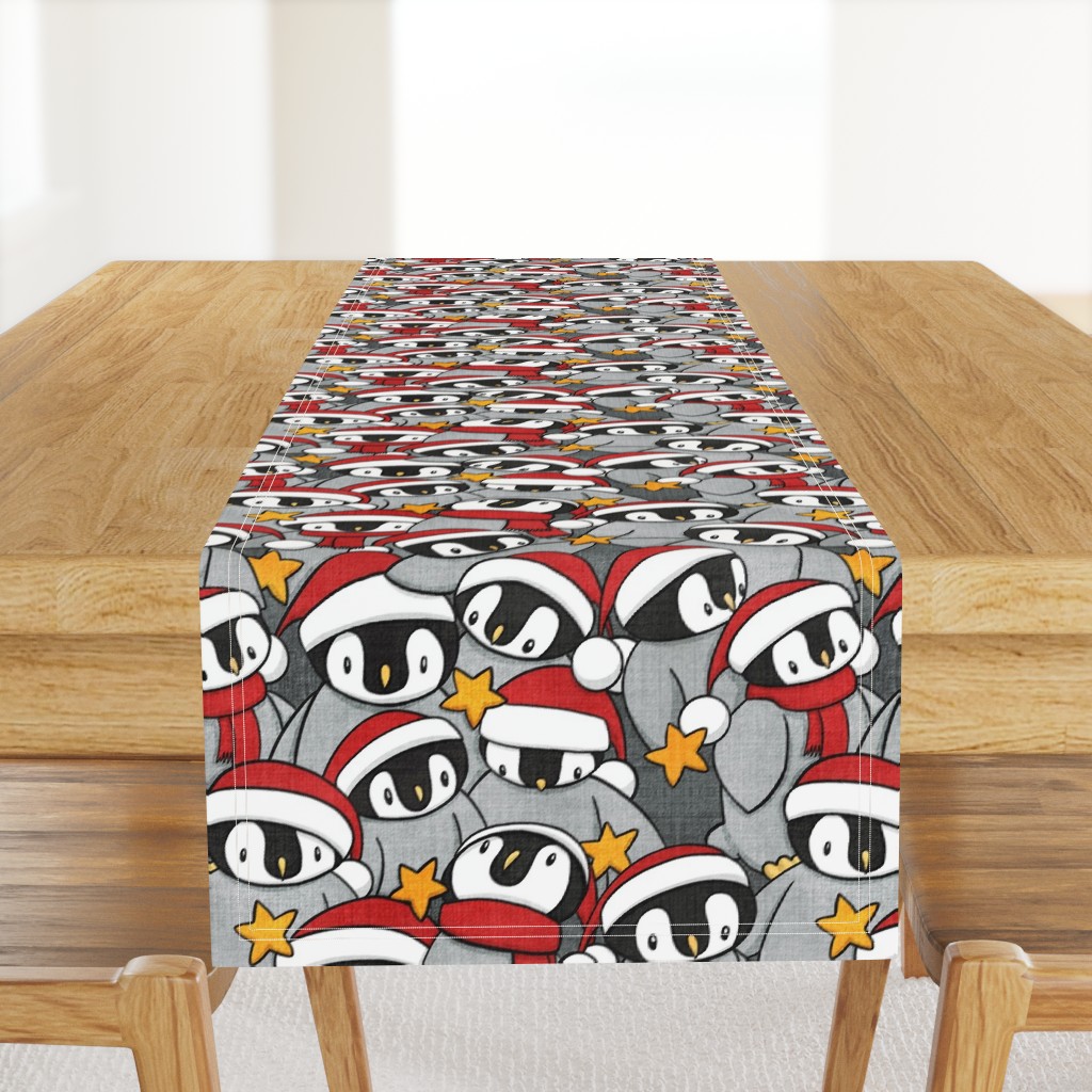 Festive Penguins (larger scale)