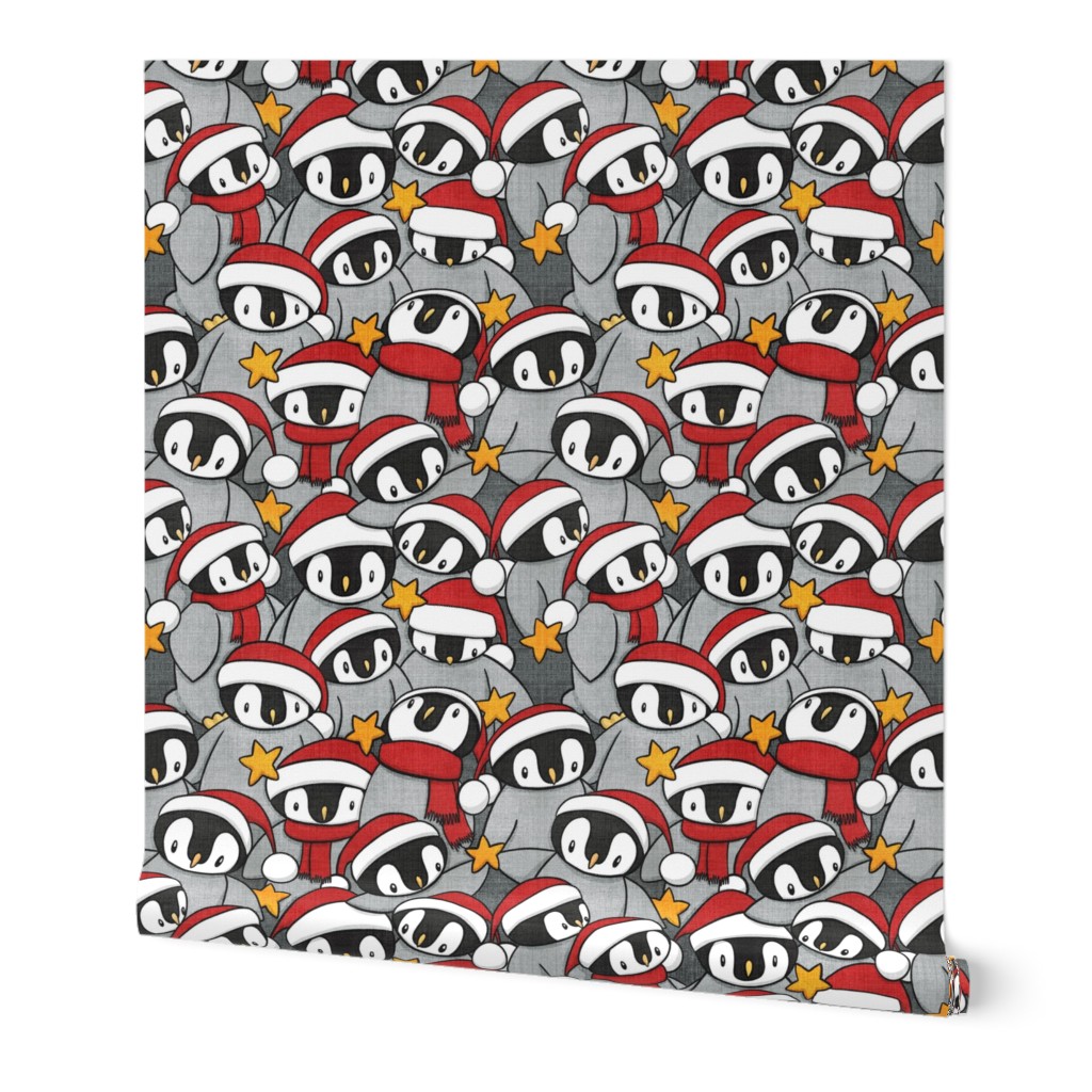 Festive Penguins (larger scale)