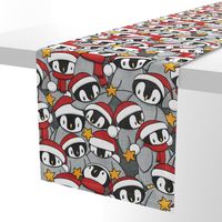 Festive Penguins (larger scale)