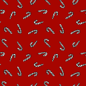 Candy cane Xmas red