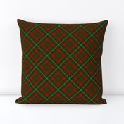 SMALL christmas plaid fabric - green and red tartan, tartan fabric, plaid  fabric, christmas plaid fabric - red and green