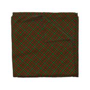 SMALL christmas plaid fabric - green and red tartan, tartan fabric, plaid  fabric, christmas plaid fabric - red and green