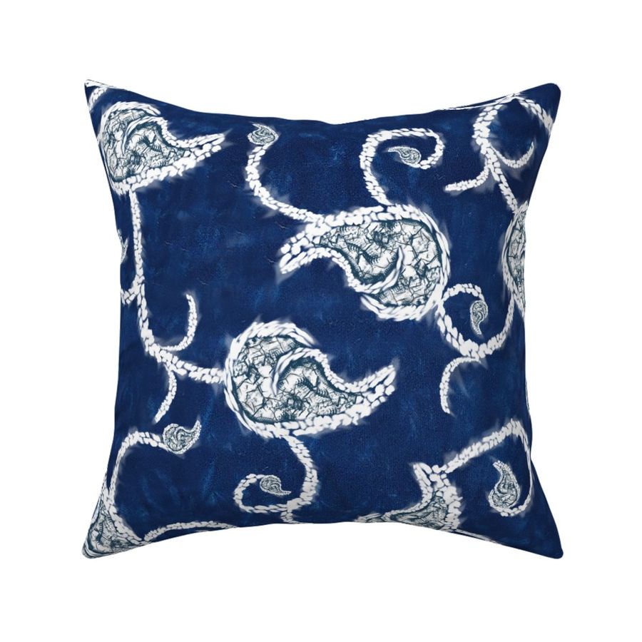 Shibori Paisley Vine Regular Scale