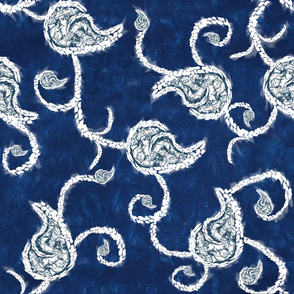 Shibori Paisley Vine Regular Scale