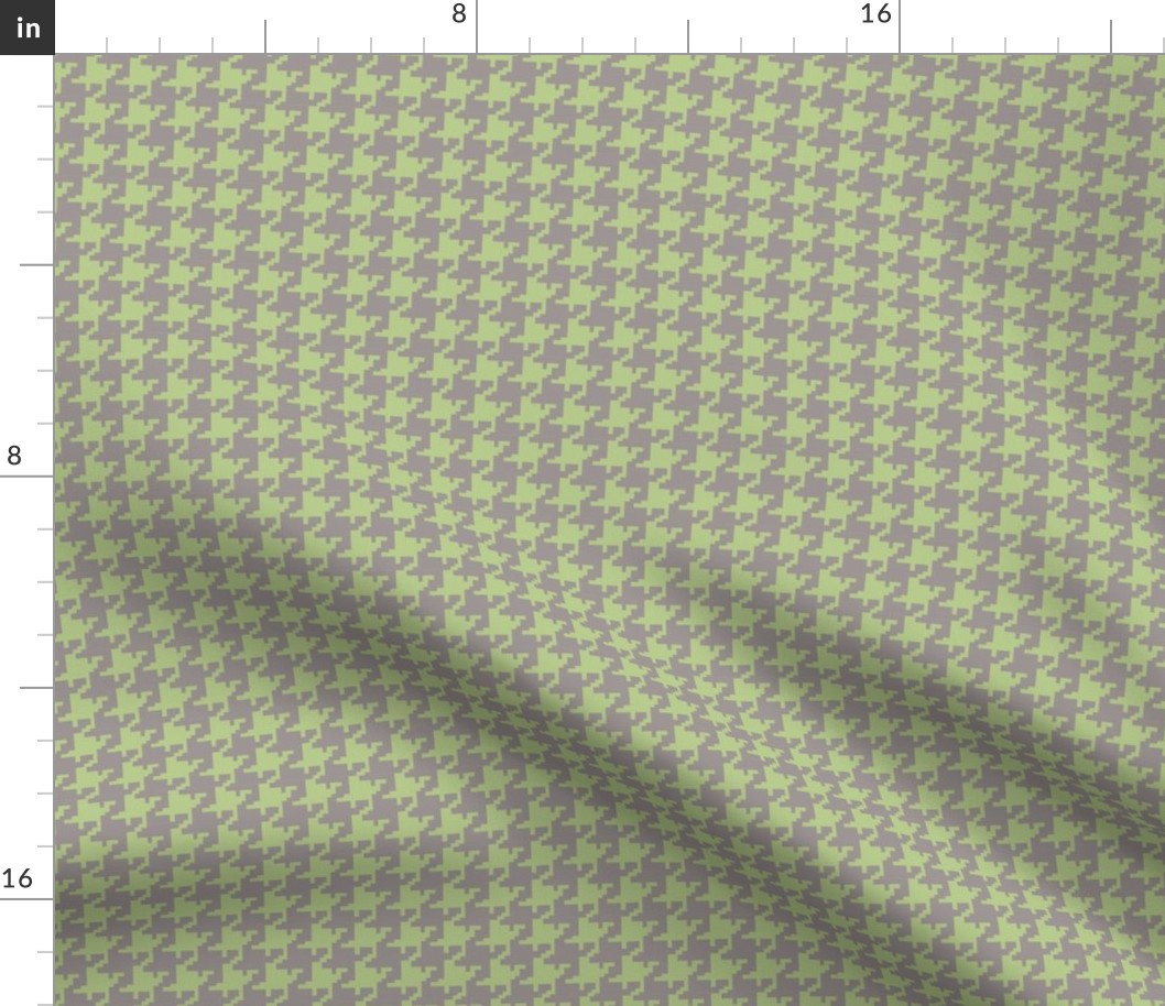 Houndstooth Green _ Gray