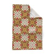 8” Gingerbread Square 1 | Red