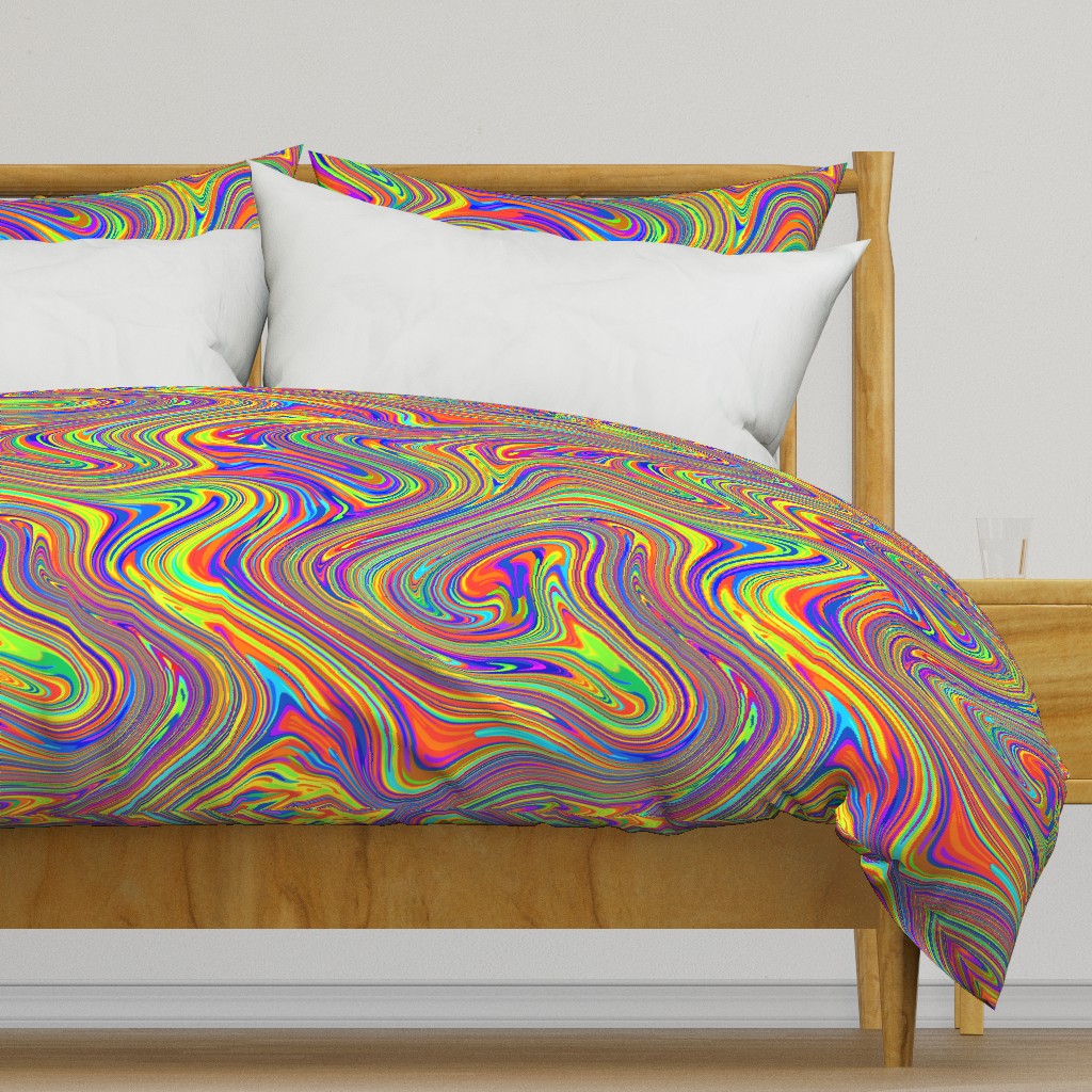 Electric Liquid Rainbow Psychedelic Pswirls