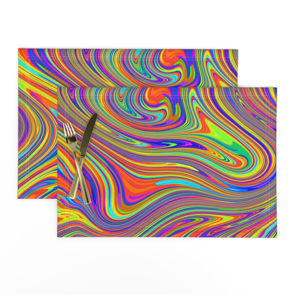 Electric Liquid Rainbow Psychedelic Pswirls