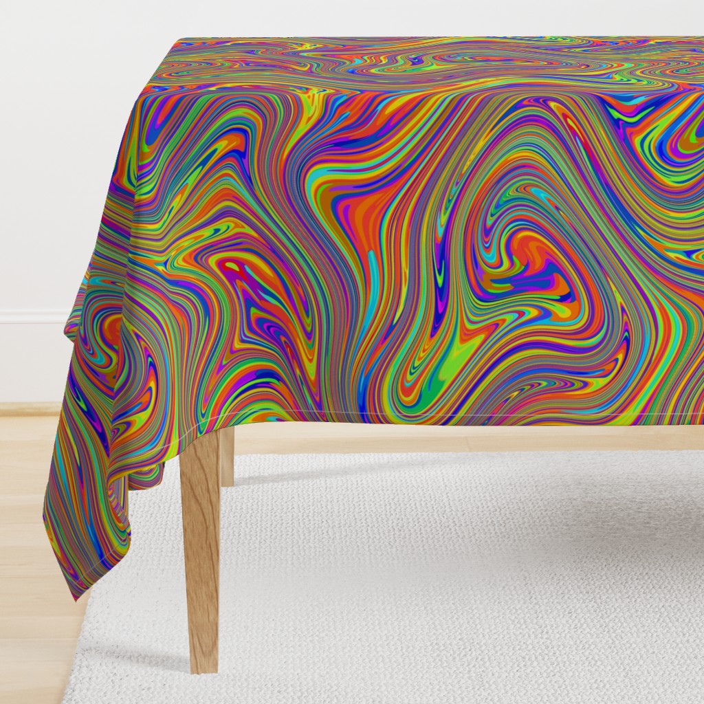 Electric Liquid Rainbow Psychedelic Pswirls