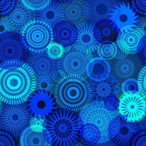 Kooky Kaleidoscope indigo 