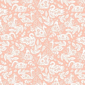 Peach Folk Swan | SMALL