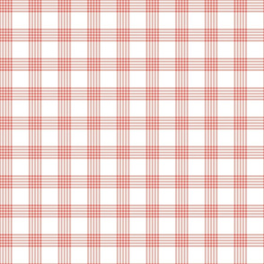 Scandi Flair-Red-Grid-Small Scale