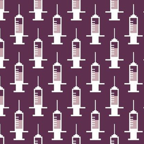 Syringe - plum - needle medical - LAD19