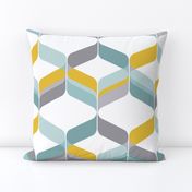 retro ribbon white mustard duck egg grey 