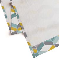 retro ribbon white mustard duck egg grey 